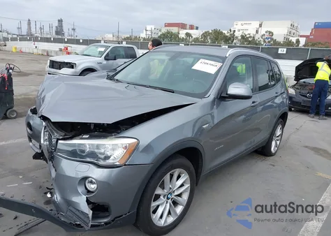 2016 BMW X3 xDrive28I z USA, uszkodzony, nr VIN 5UXWX9C51G0D75232